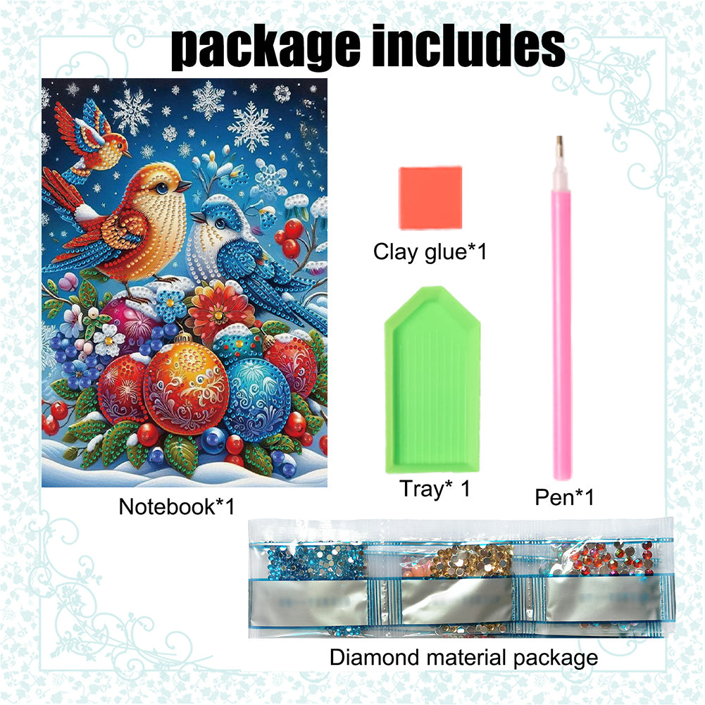 Snowman Special Shaped Diamond Painting Diary Book A5 Diamond Painting Notebooks