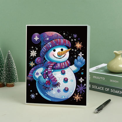 Snowman Special Shaped Diamond Painting Diary Book A5 Diamond Painting Notebooks