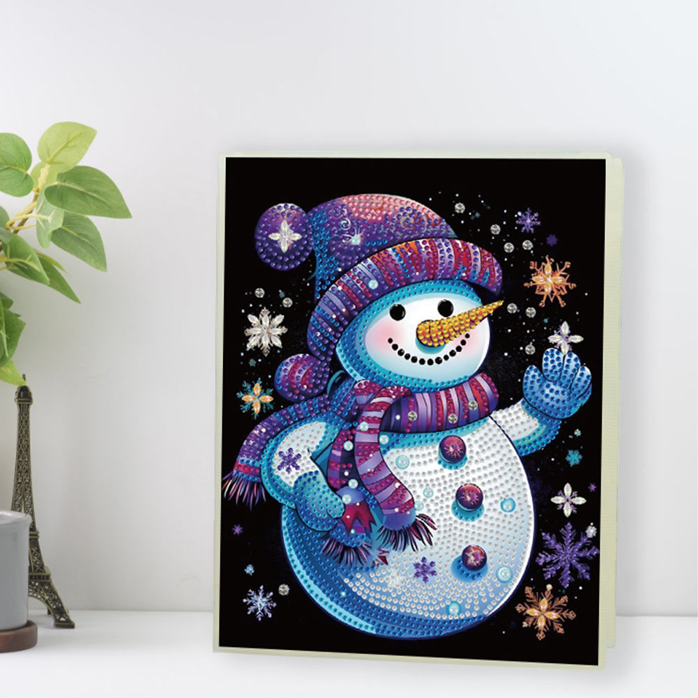Snowman Special Shaped Diamond Painting Diary Book A5 Diamond Painting Notebooks