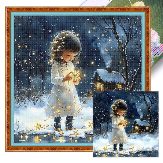 Girls - 14CT Stamped Cross Stitch 50*50CM