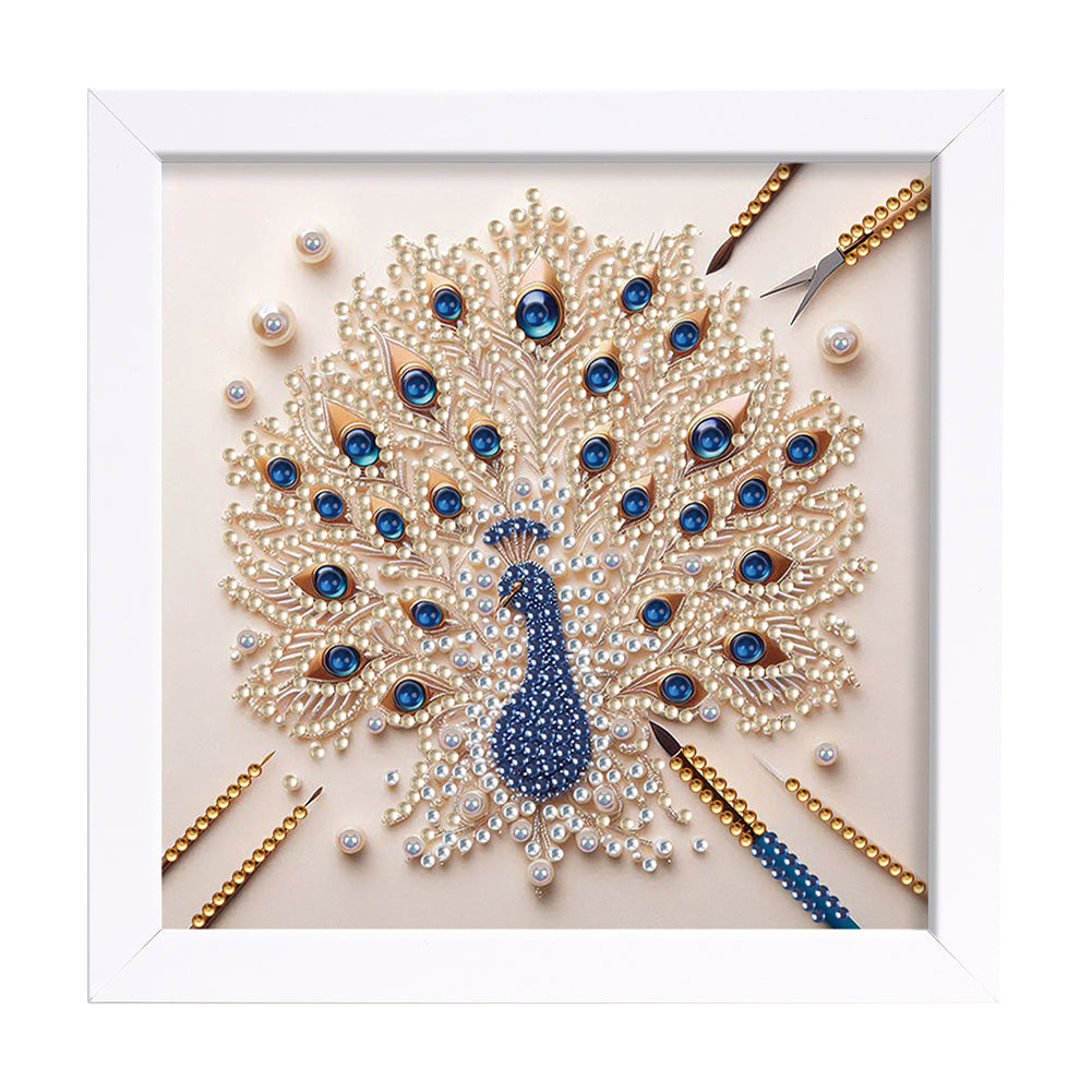 Peacock - Special Shaped Drill Diamond Painting 18*18CM
