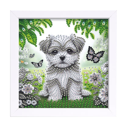 Puppy - Special Shaped Drill Diamond Painting 18*18CM