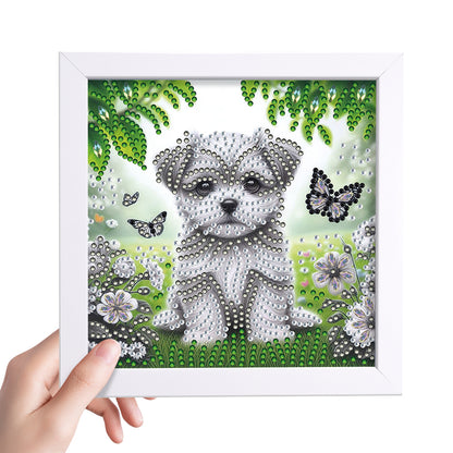 Puppy - Special Shaped Drill Diamond Painting 18*18CM