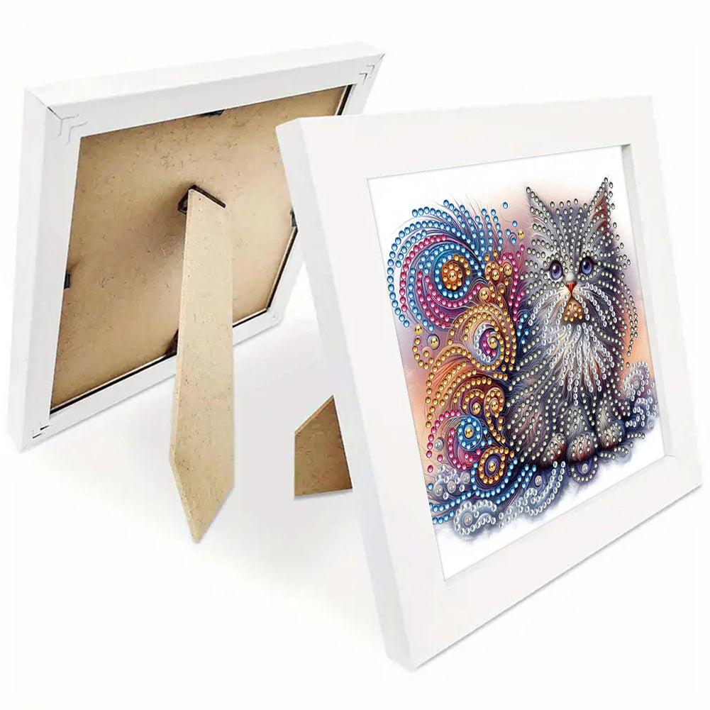 Cat - Special Shaped Drill Diamond Painting 18*18CM