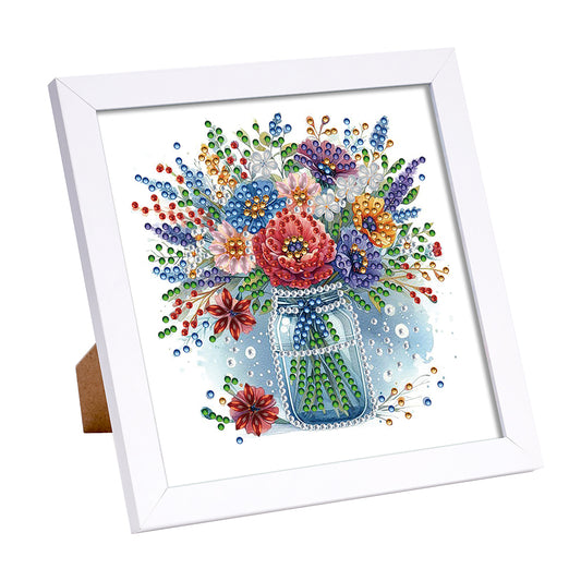 Vase - Special Shaped Drill Diamond Painting 18*18CM