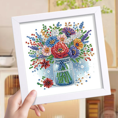 Vase - Special Shaped Drill Diamond Painting 18*18CM