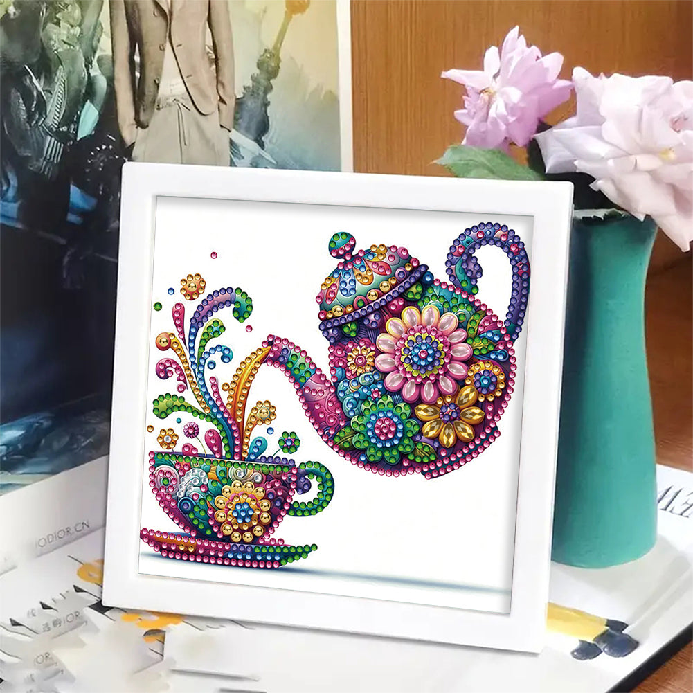 Mandala Teapot - Special Shaped Drill Diamond Painting 18*18CM