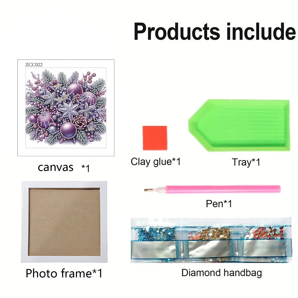 Christmas Decoration - Special Shaped Drill Diamond Painting 18*18CM