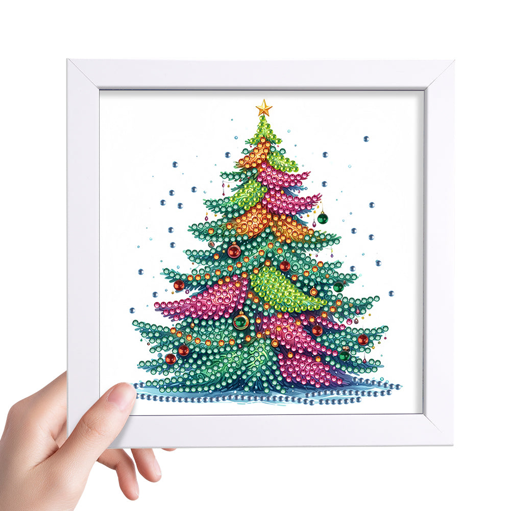 Christmas Tree - Special Shaped Drill Diamond Painting 18*18CM