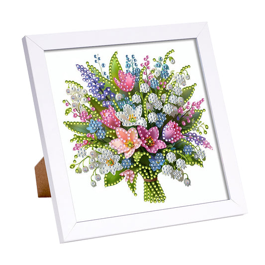 Bouquet - Special Shaped Drill Diamond Painting 18*18CM