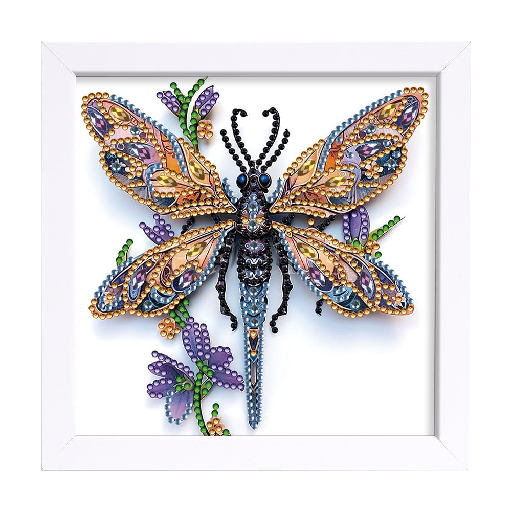 Dragonfly - Special Shaped Drill Diamond Painting 18*18CM