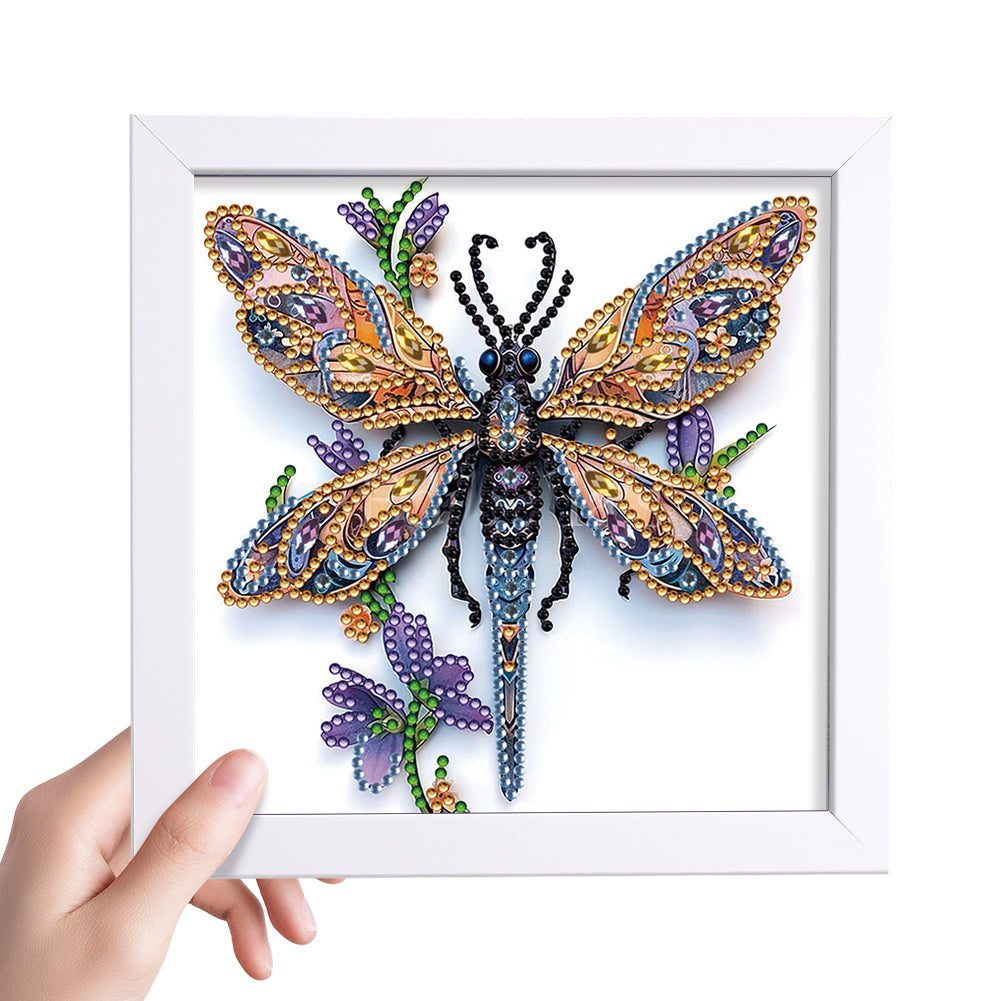 Dragonfly - Special Shaped Drill Diamond Painting 18*18CM