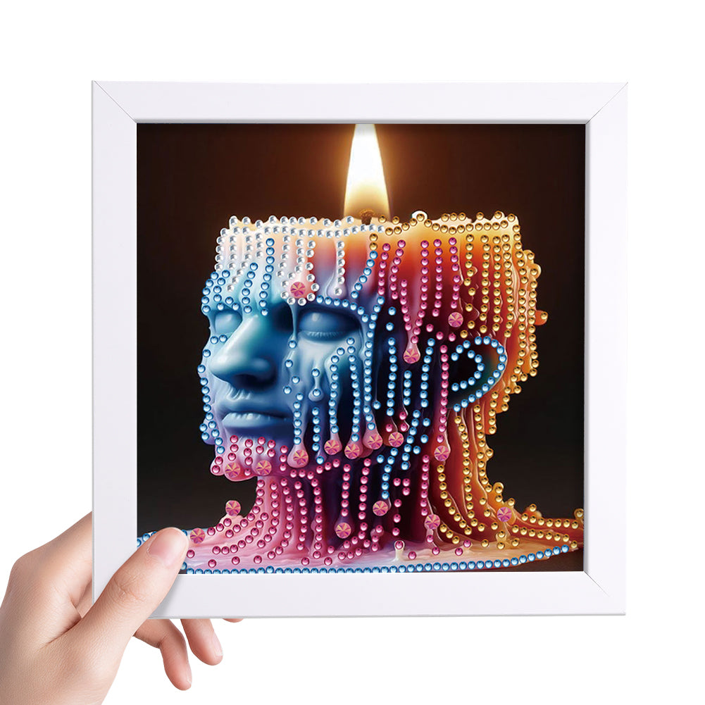 Candle - Special Shaped Drill Diamond Painting 18*18CM
