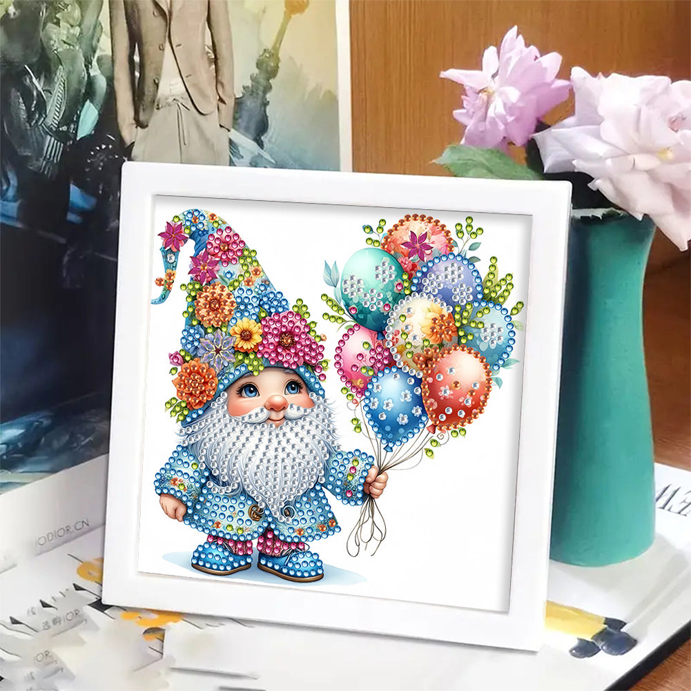 Balloon Gnome - Special Shaped Drill Diamond Painting 18*18CM