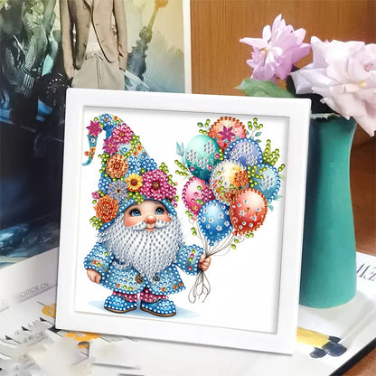 Balloon Gnome - Special Shaped Drill Diamond Painting 18*18CM