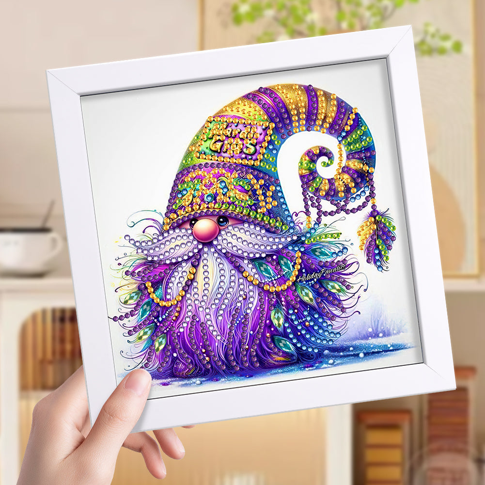 Bearded Gnome - Special Shaped Drill Diamond Painting 18*18CM