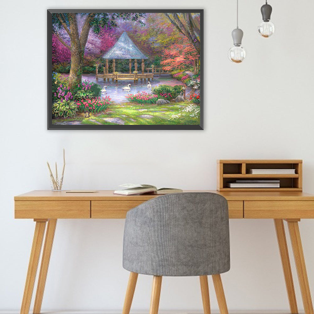Rural House - Full Square Drill Diamond Painting 40*30CM