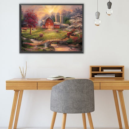 Rural House - Full Square Drill Diamond Painting 40*30CM