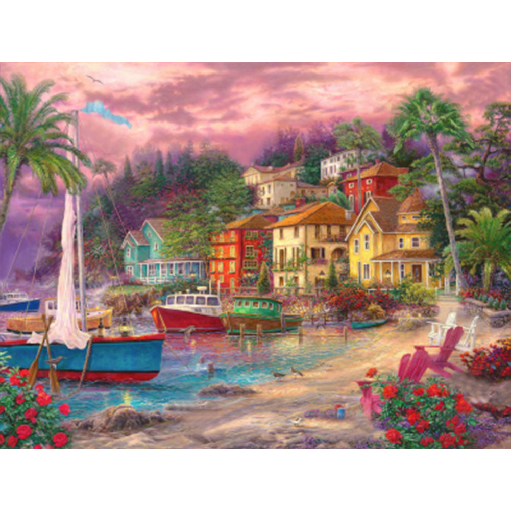 Rural House - Full Square Drill Diamond Painting 40*30CM