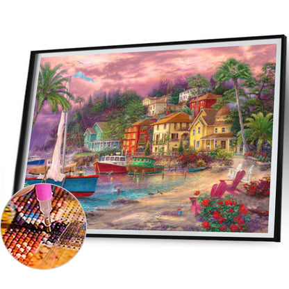Rural House - Full Square Drill Diamond Painting 40*30CM