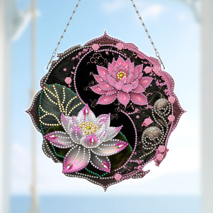 Acrylic Diamond Painting Hanging Pendant Rhinestone Diamond Art Window Pendants