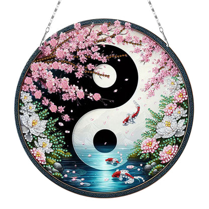 Acrylic Diamond Painting Hanging Pendant Rhinestone Diamond Art Window Pendants