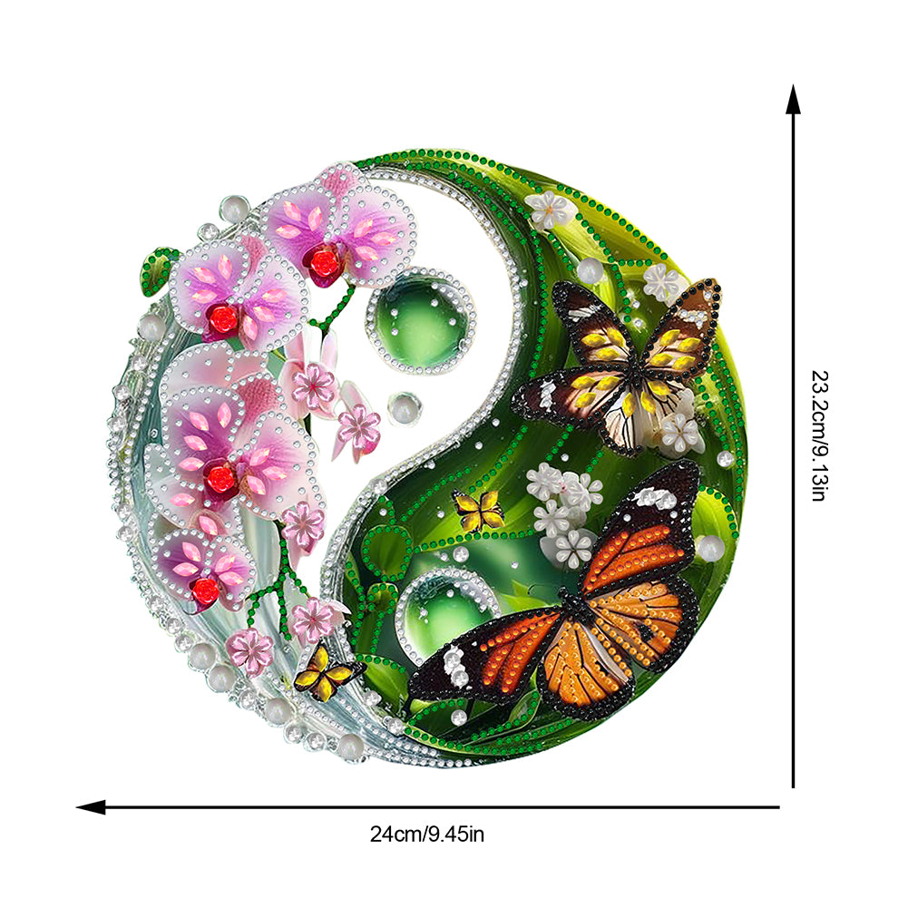 Acrylic Diamond Painting Hanging Pendant Rhinestone Diamond Art Window Pendants