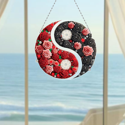 Acrylic Diamond Painting Hanging Pendant Rhinestone Diamond Art Window Pendants