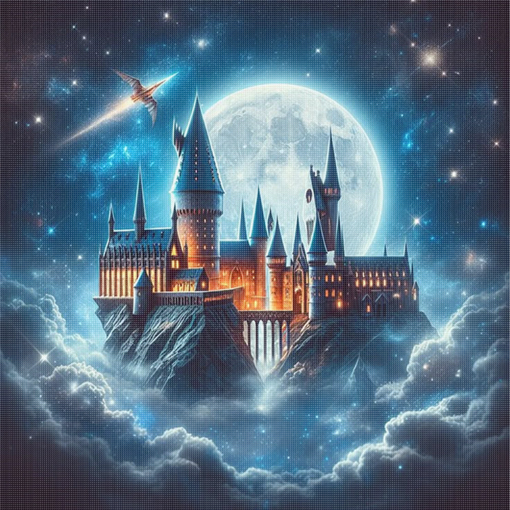 Moon Castle - 11CT Stamped Cross Stitch 45*45CM
