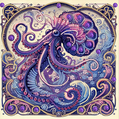 Octopus - Special Shaped Drill Diamond Painting 30*30CM