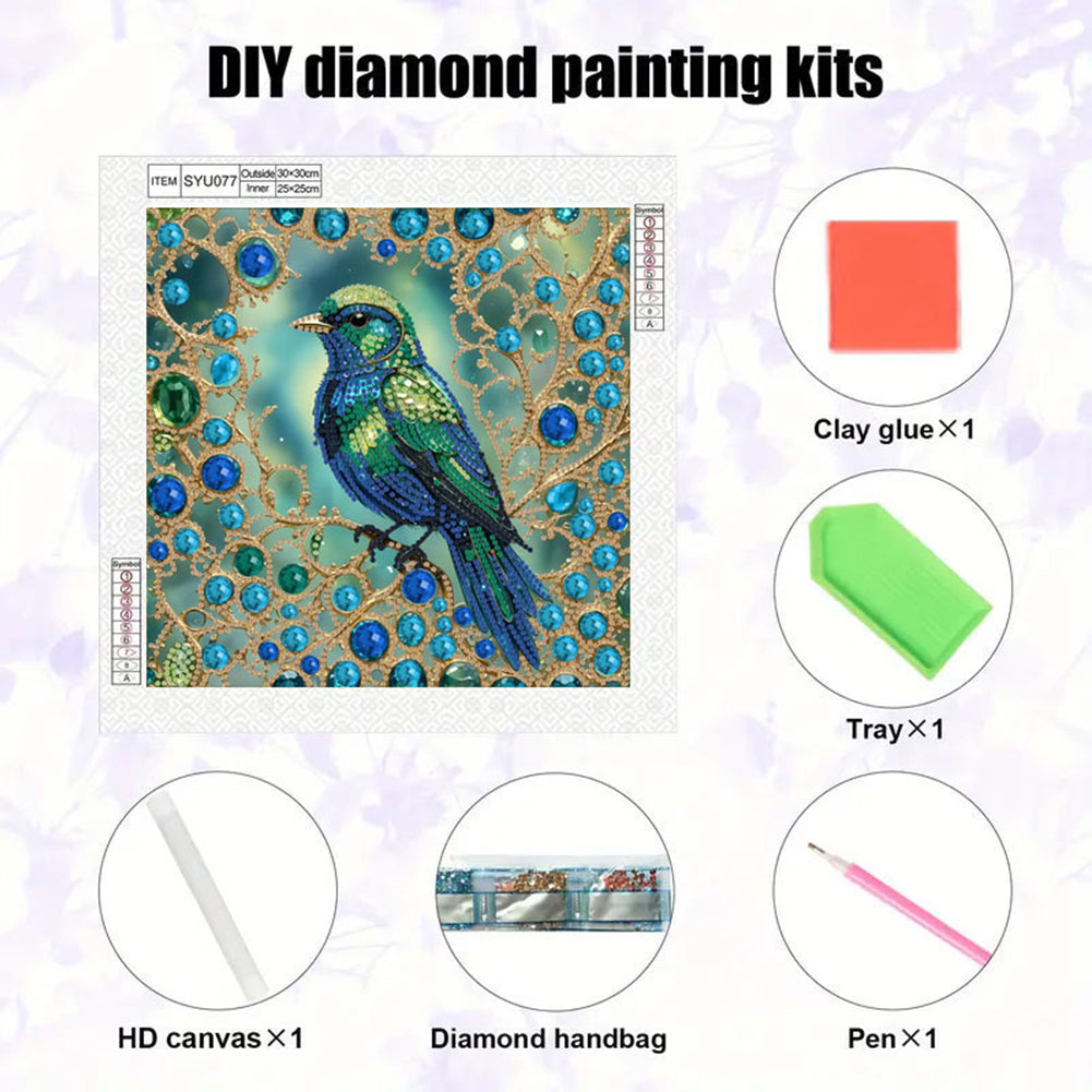 Crow - Special Shaped Drill Diamond Painting 30*30CM