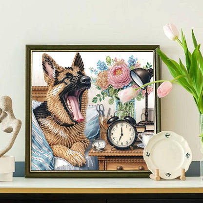 Funny Dog - Special Shaped Drill Diamond Painting 30*30CM