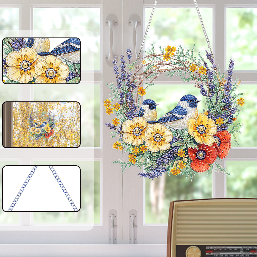 2D Flat DIY Diamond Art Pendant Diamond Painting Set Home Wall Decoration Crafts