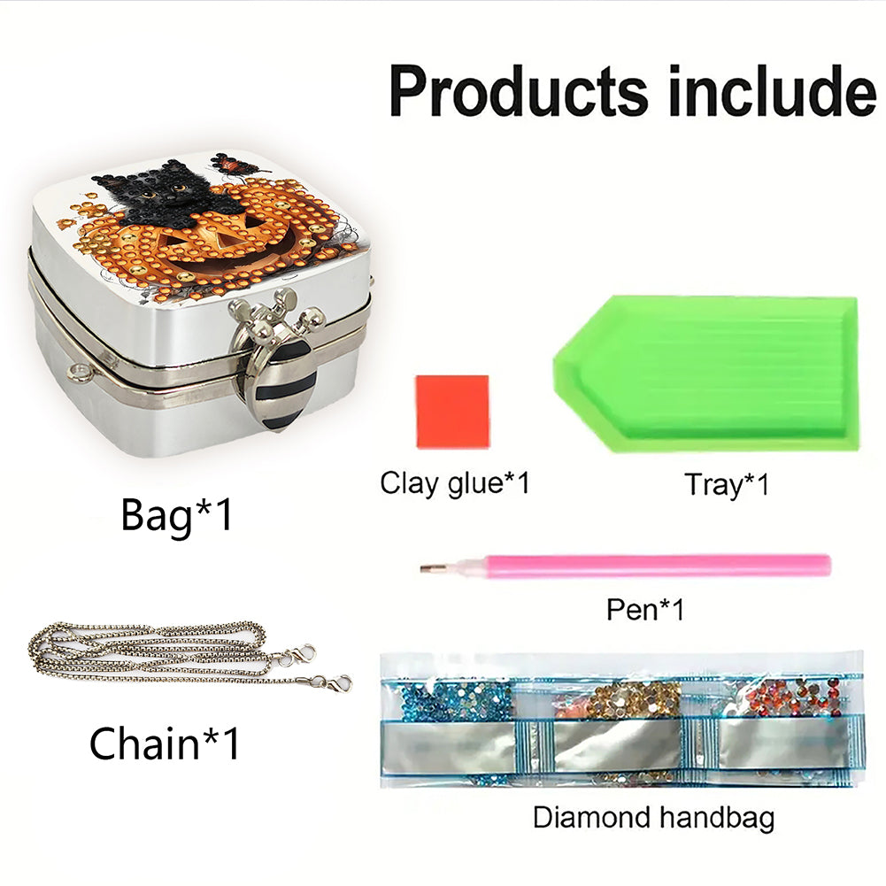 DIY Diamond Painting Small Shoulder Bag Portable Cosmetic Pouch Envelope Clutch