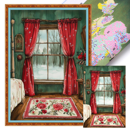 Room - 11CT Stamped Cross Stitch 40*60CM