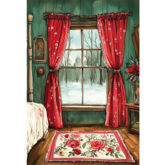 Room - 11CT Stamped Cross Stitch 40*60CM