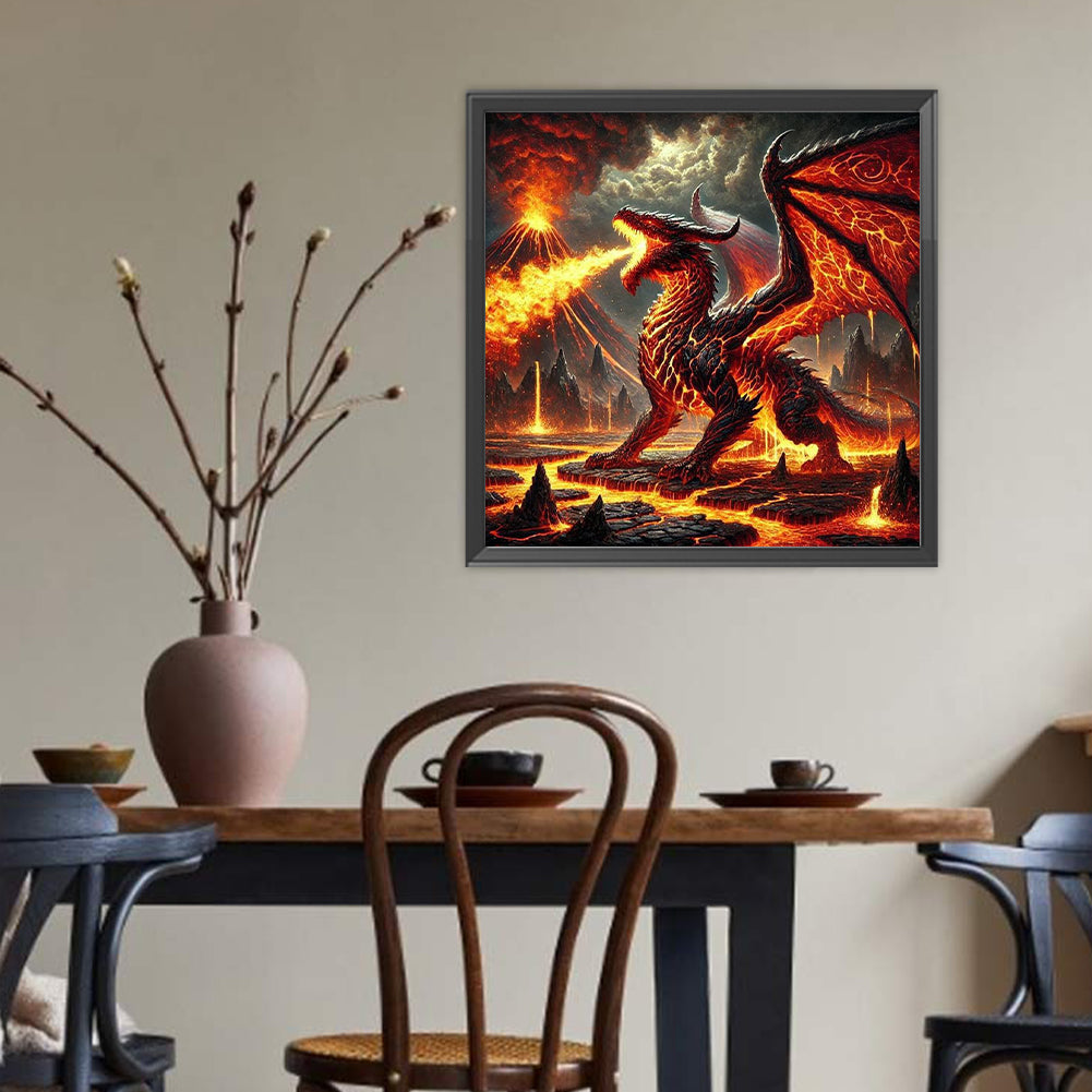 Dragon - Full Round Drill Diamond Painting 40*40CM