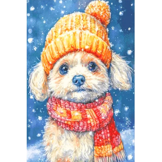 Puppy - Full Round Drill Diamond Painting 40*60CM