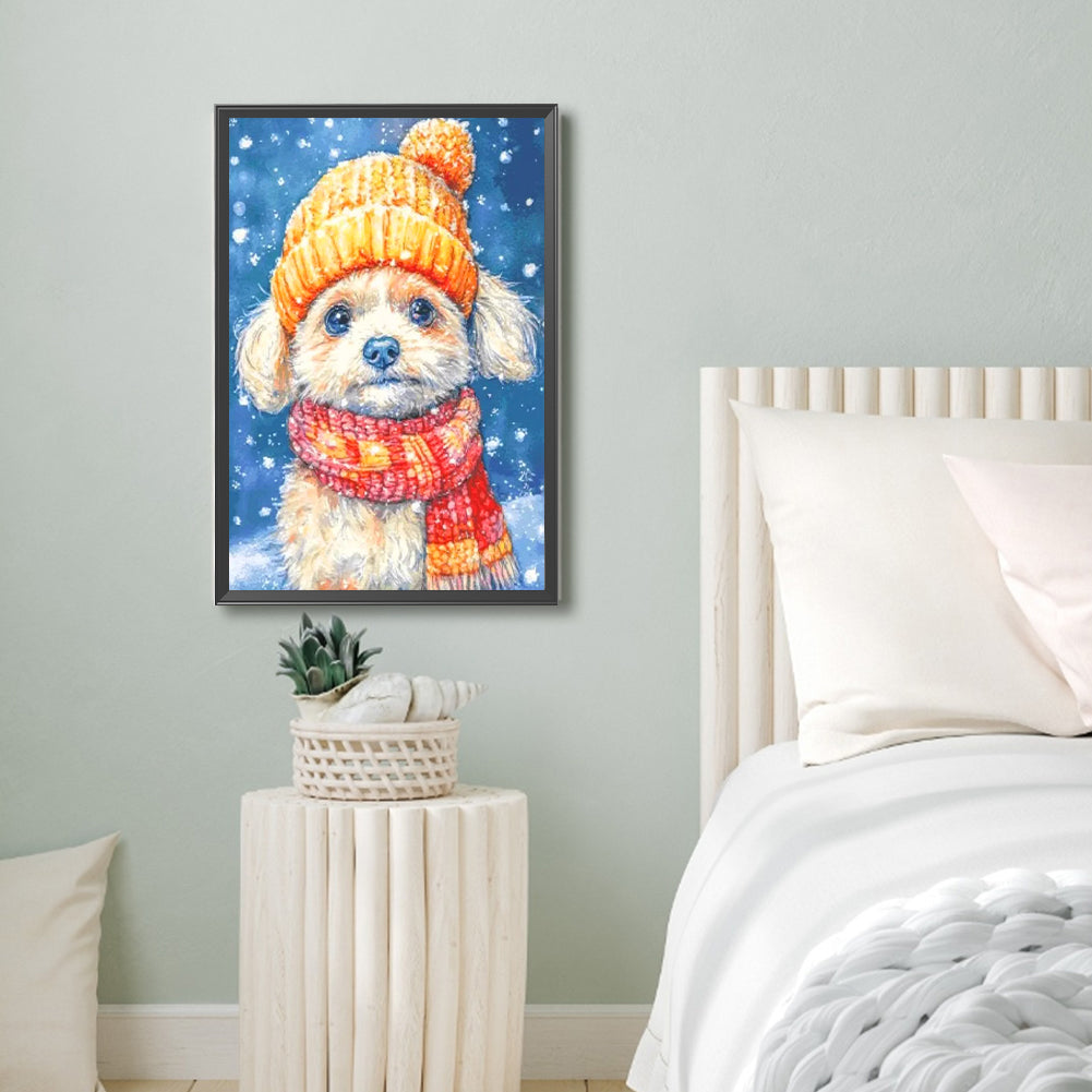 Puppy - Full Round Drill Diamond Painting 40*60CM