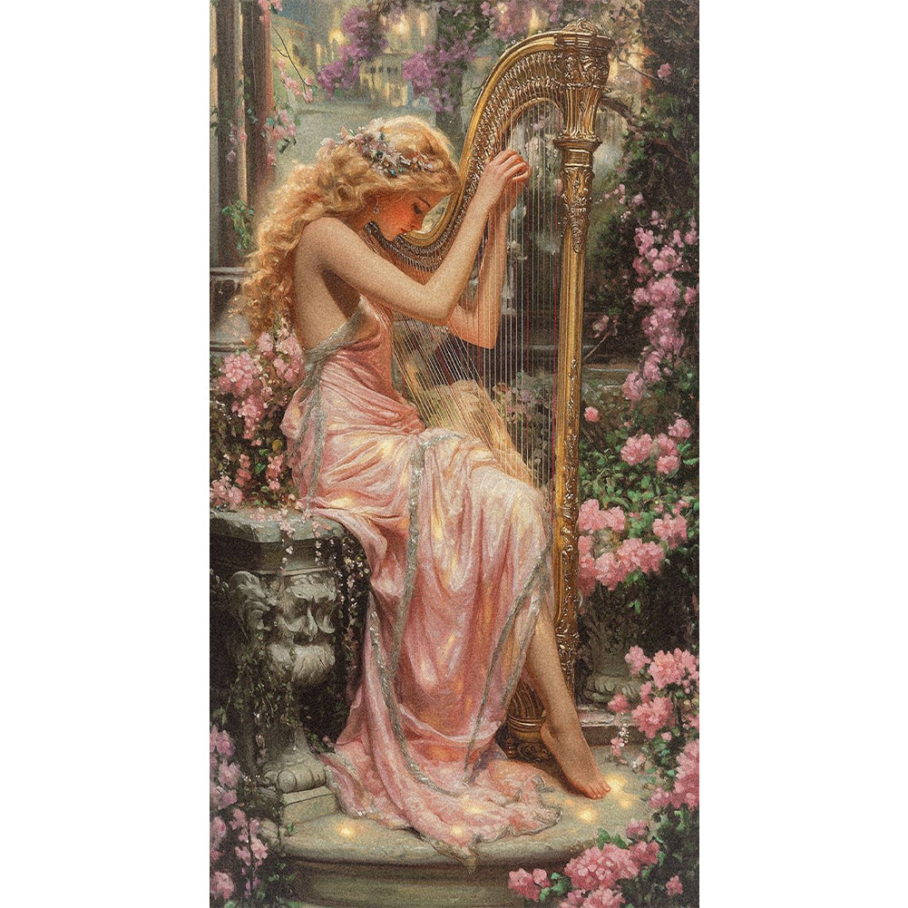 Girl - Full Round Drill Diamond Painting 40*70CM