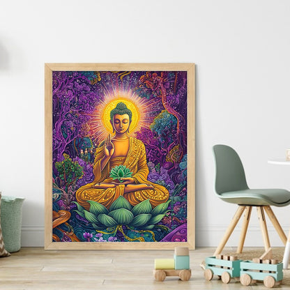 Buddha - 11CT Stamped Cross Stitch 40*50CM