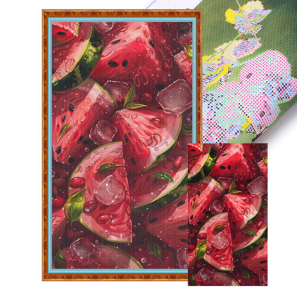 Watermelon - 11CT Stamped Cross Stitch 40*70CM