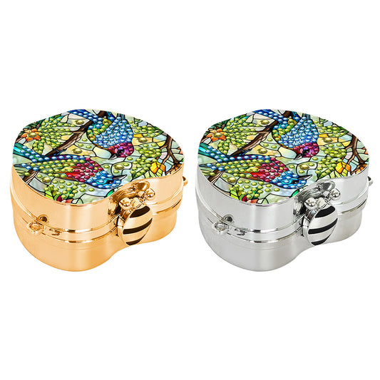 2Pcs Succulent Diamond Art Storage Case Rhinestone Jewelry Box 5D Diy Coin Purse