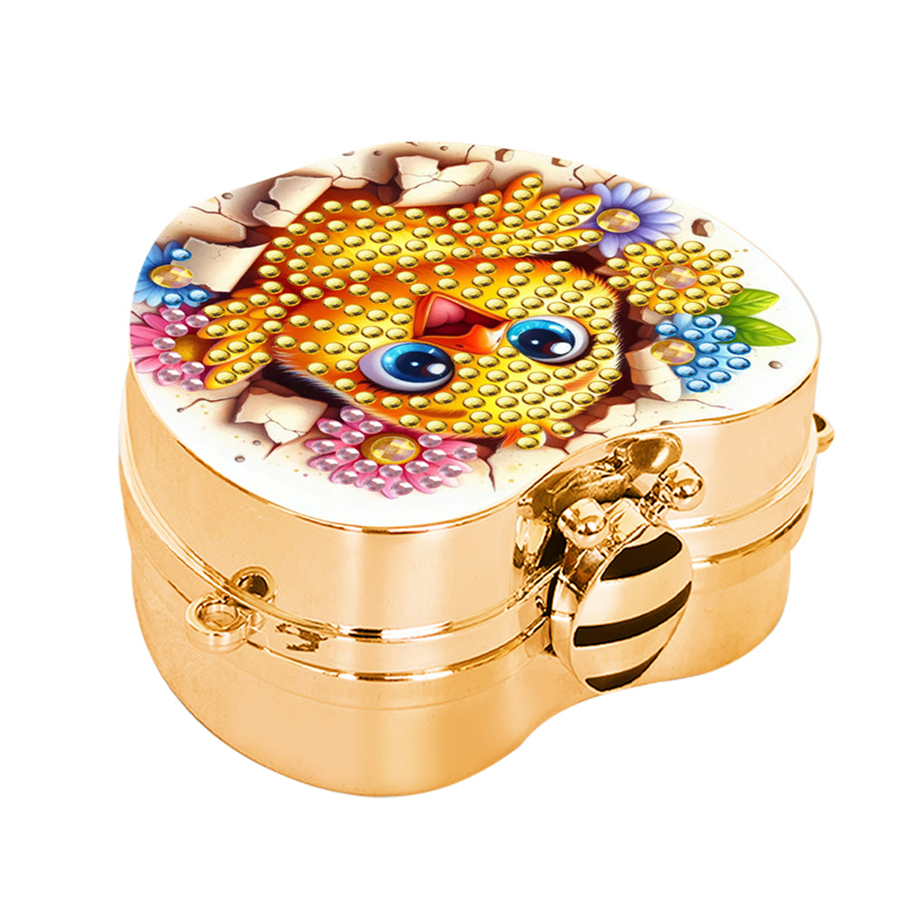 2Pcs Succulent Diamond Art Storage Case Rhinestone Jewelry Box 5D Diy Coin Purse