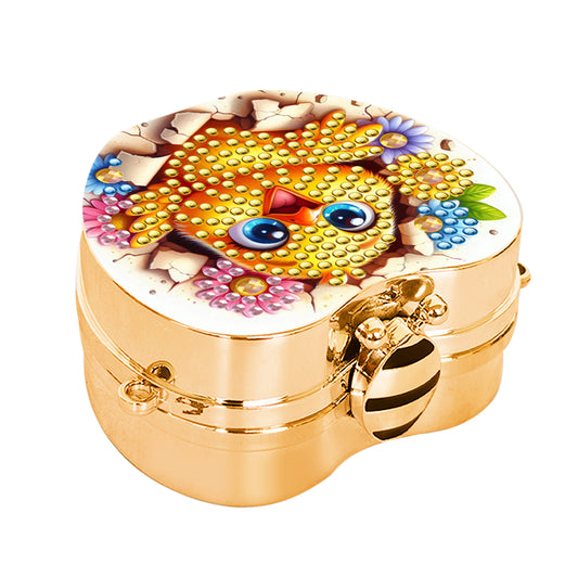 2Pcs Succulent Diamond Art Storage Case Rhinestone Jewelry Box 5D Diy Coin Purse