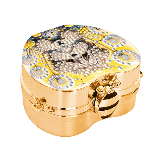 2Pcs Succulent Diamond Art Storage Case Rhinestone Jewelry Box 5D Diy Coin Purse