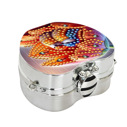 2Pcs Succulent Diamond Art Storage Case Rhinestone Jewelry Box 5D Diy Coin Purse