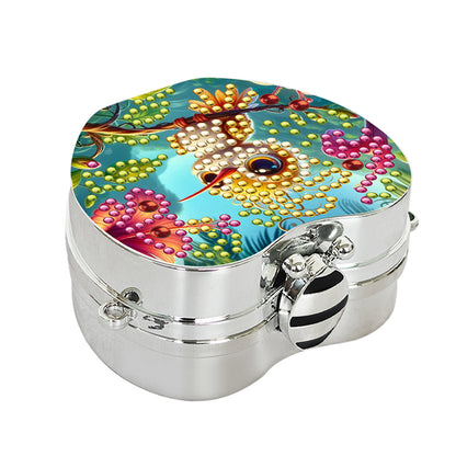 2Pcs Succulent Diamond Art Storage Case Rhinestone Jewelry Box 5D Diy Coin Purse