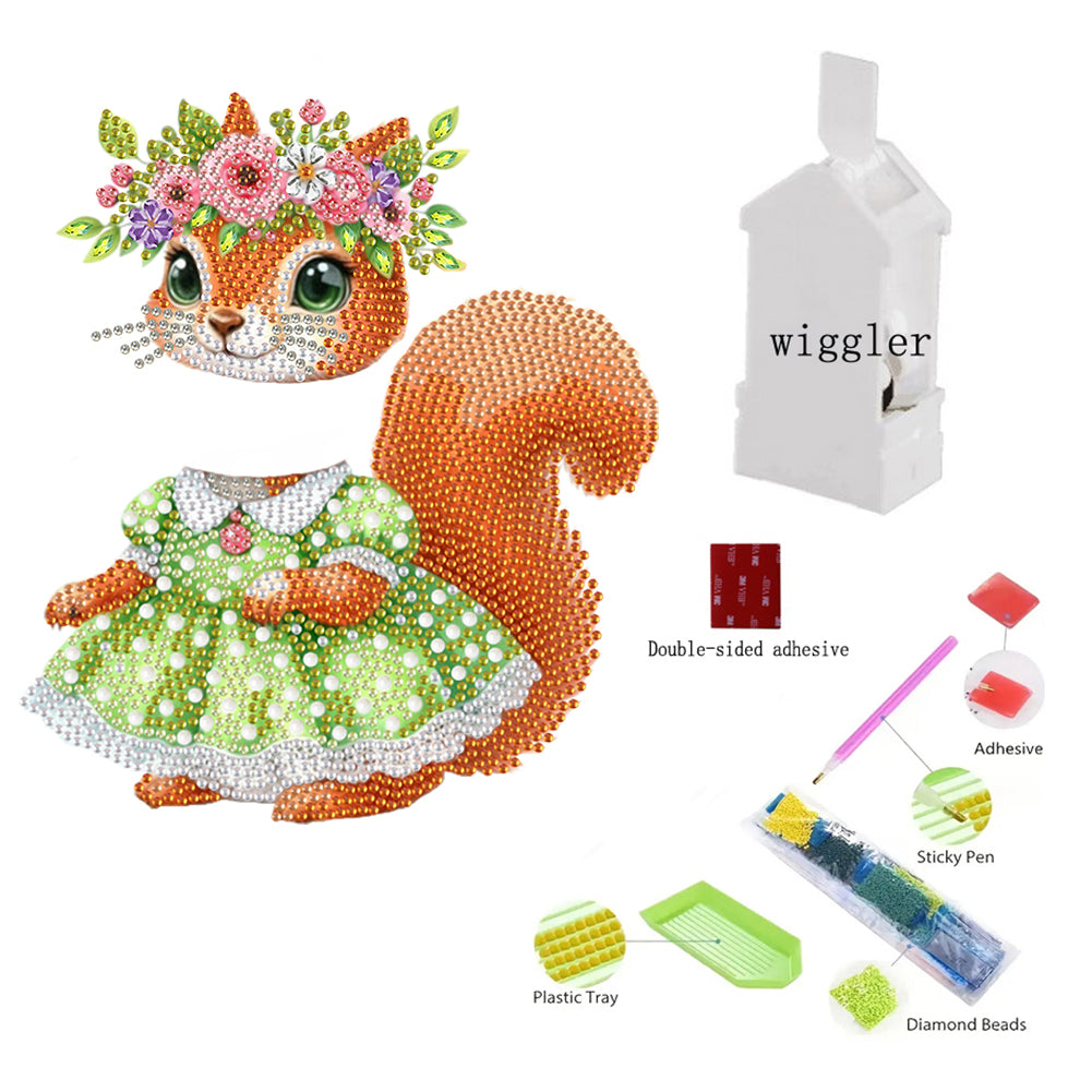 Acrylic Shaking Head Animal Diamond Painting Desktop Decors Bedroom Table Decor