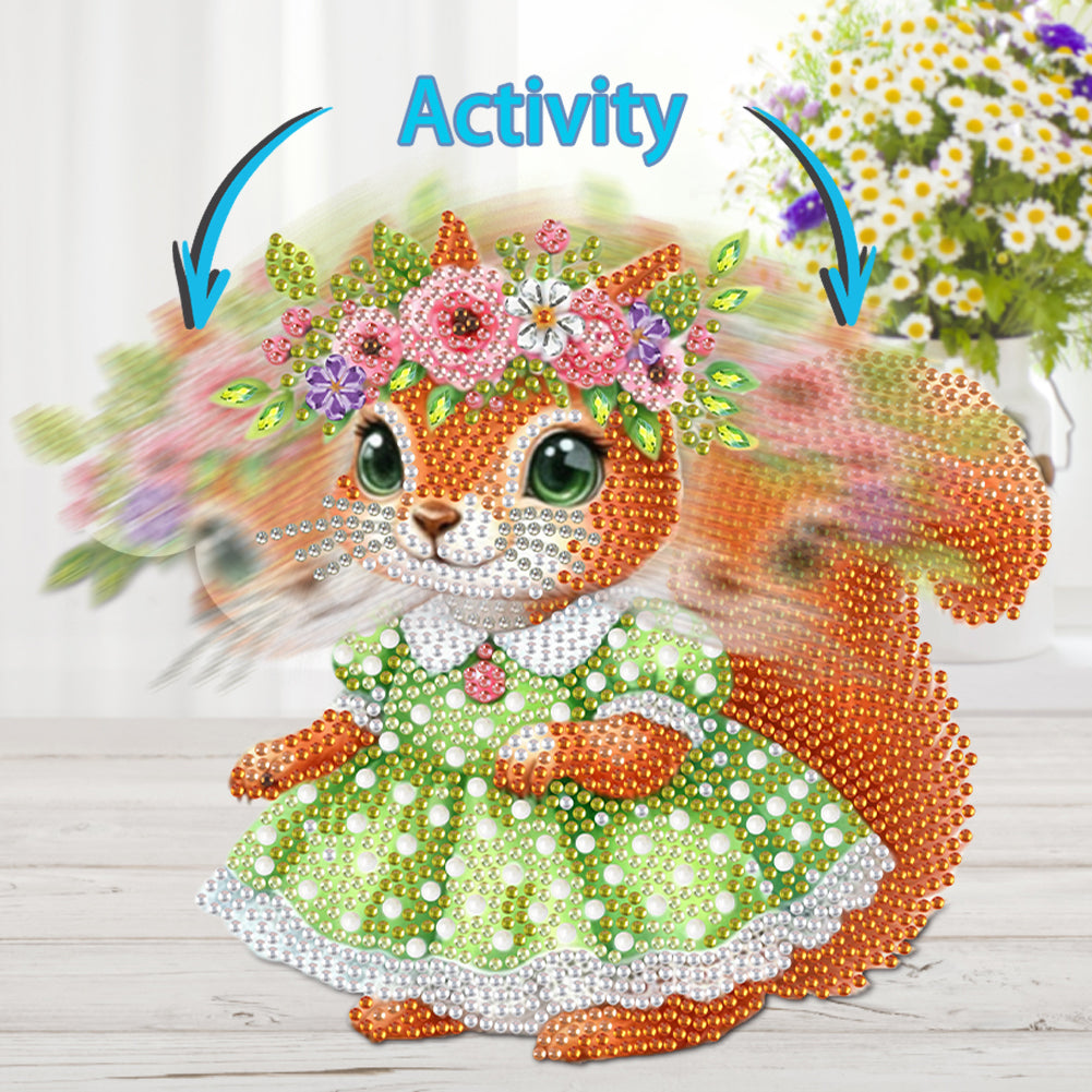 Acrylic Shaking Head Animal Diamond Painting Desktop Decors Bedroom Table Decor